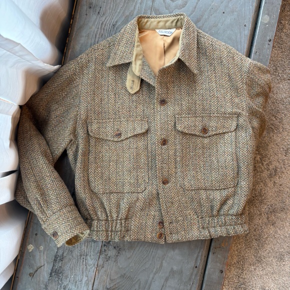 Vintage Jackets & Blazers - Vintage wool tweed bomber style jacket